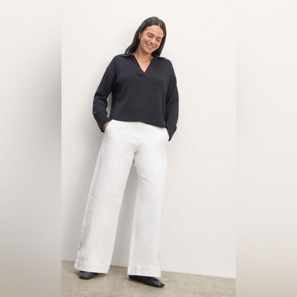 Everlane Organic Cotton The Phoebe Trouser in White
Size 6 - Picture 13 of 13